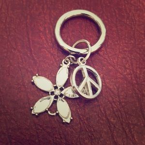 Flower and Peace Charm